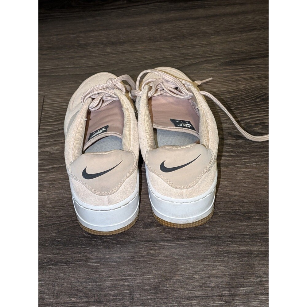 Nike Air Force 1 Women's Low-Top Lace-Up Shoes/ Suede/Beige White Gum/ Size: 7.5 - Picture 4 of 7